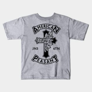 Christian Apparel Clothing Gifts - American Peasant Angel Wing Cross Kids T-Shirt